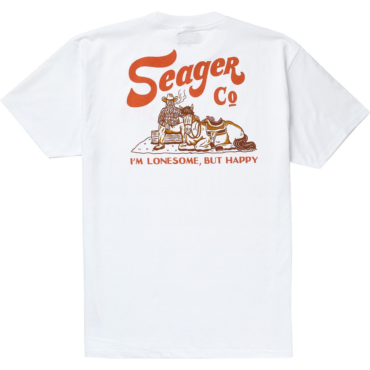 

Одиночная футболка Seager Co., белый