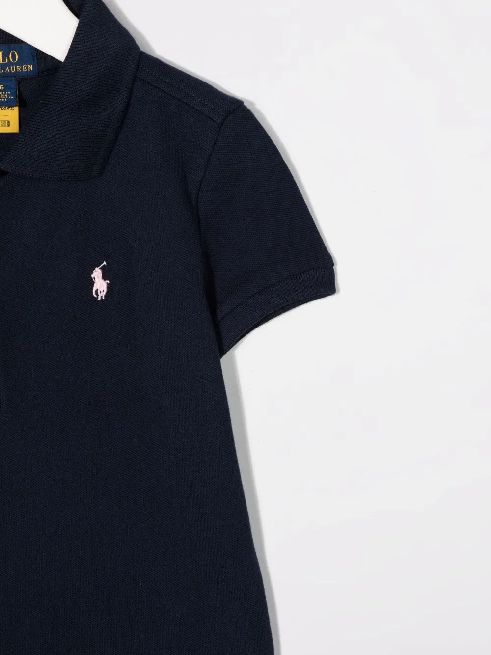 Рубашка поло с вышитым логотипом POLO RALPH LAUREN KIDS, синий — фото 3