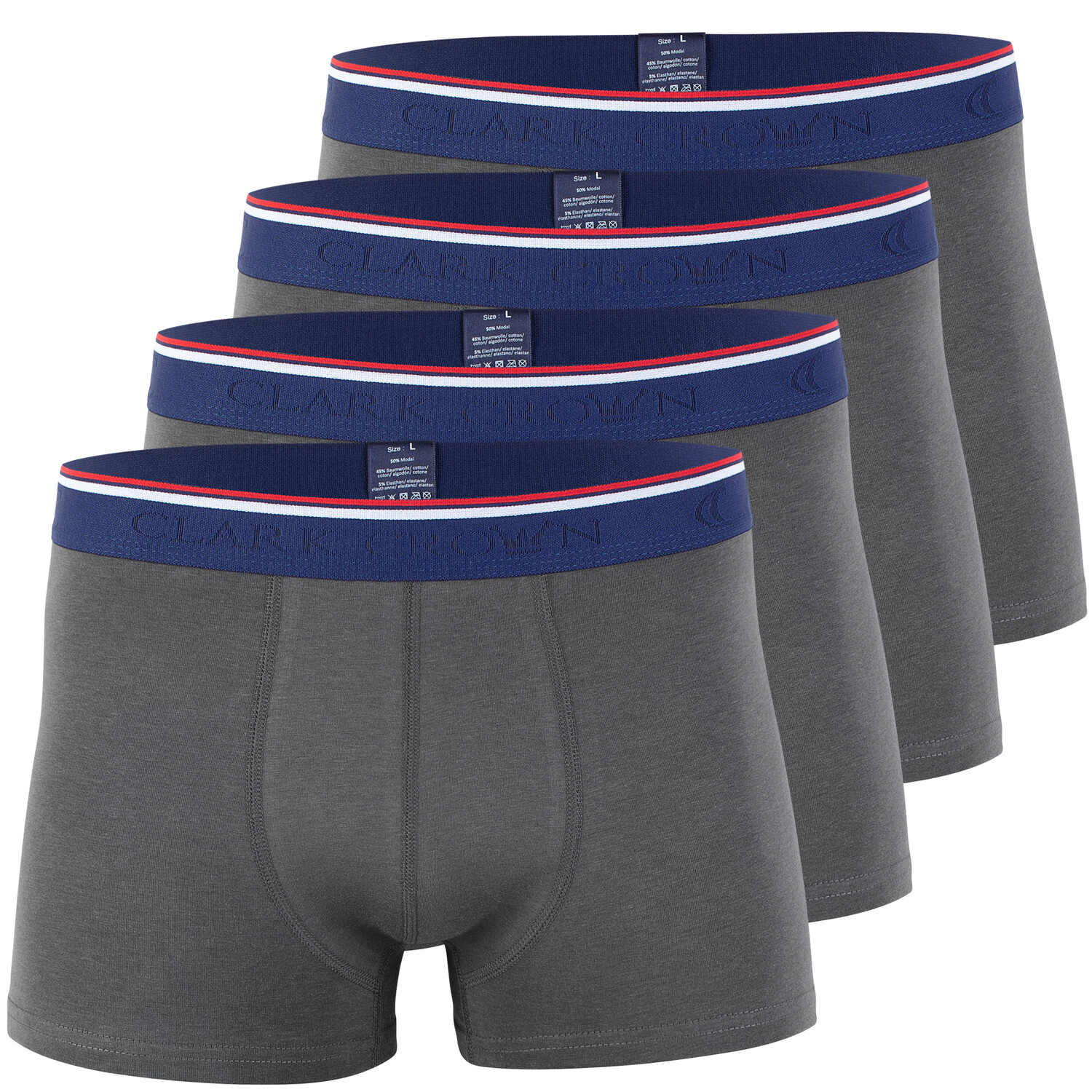 

Боксеры Clark Crown Modal Boxershorts 4 шт, темно-серый