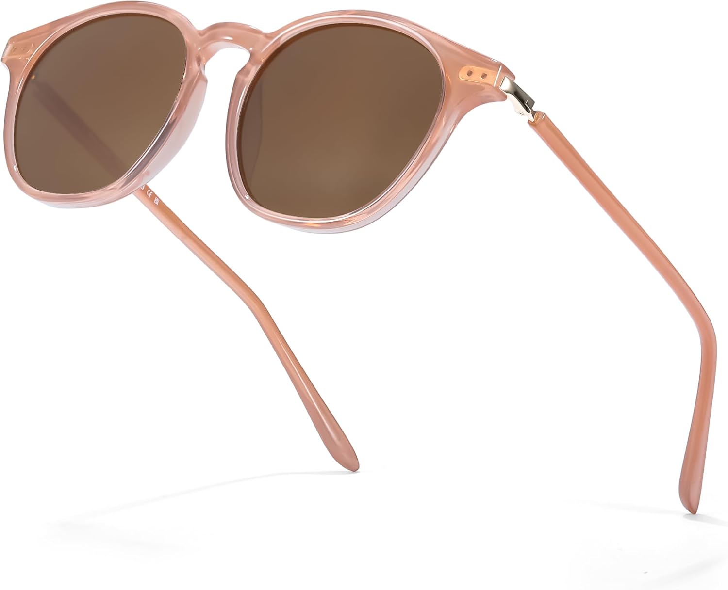 

Классические маленькие круглые солнцезащитные очки SIPHEW для мужчин, ретро-очки с поляризованными линзами и защитой от УФ-излучения, для использования на открытом воздухе и вождения, A02-brown Sunglasses