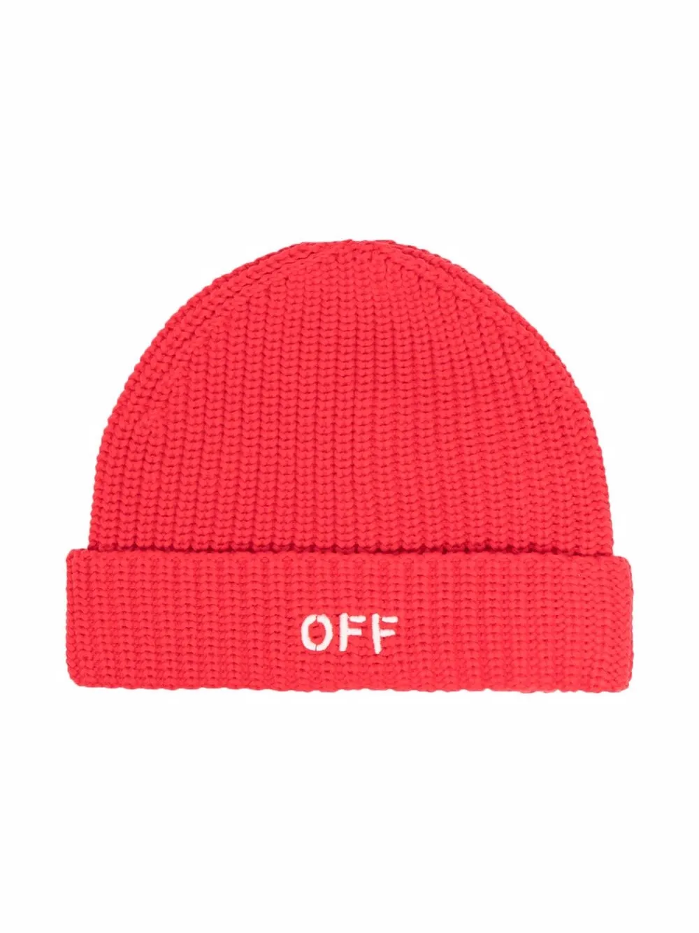 

Шапка бини с логотипом OFF-WHITE KIDS, красный