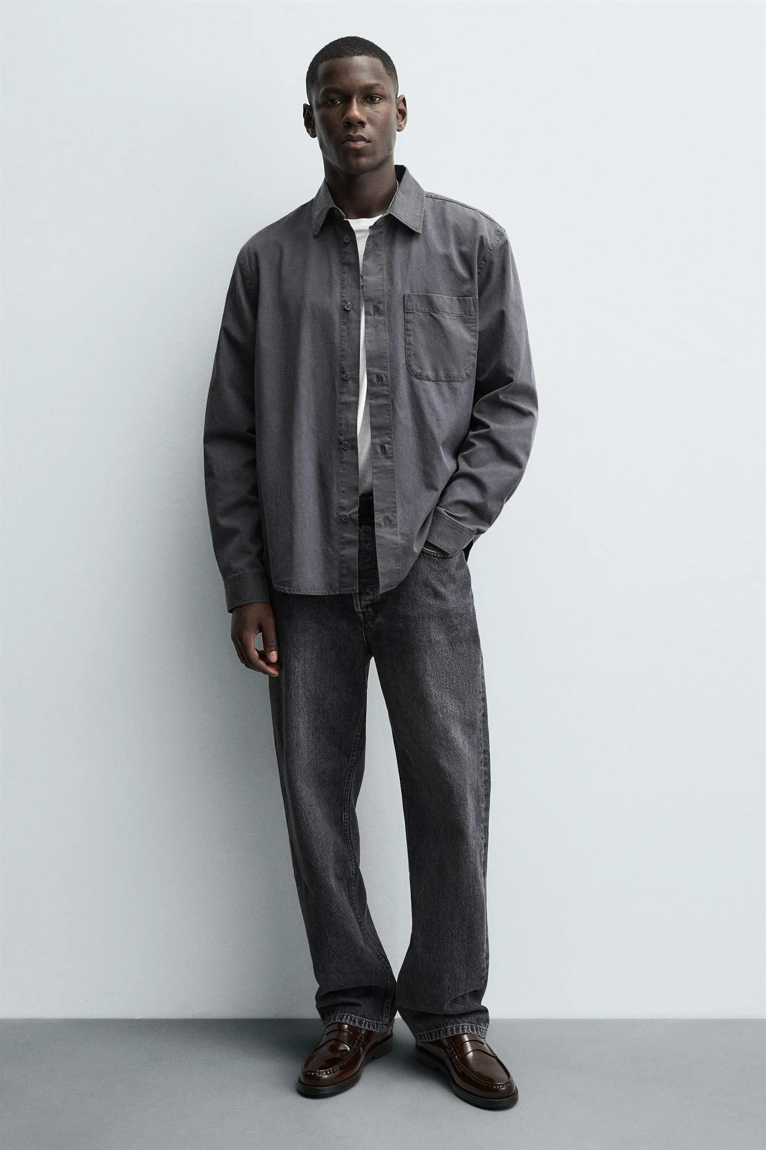 Zara Кожаные лоферы — фото 3