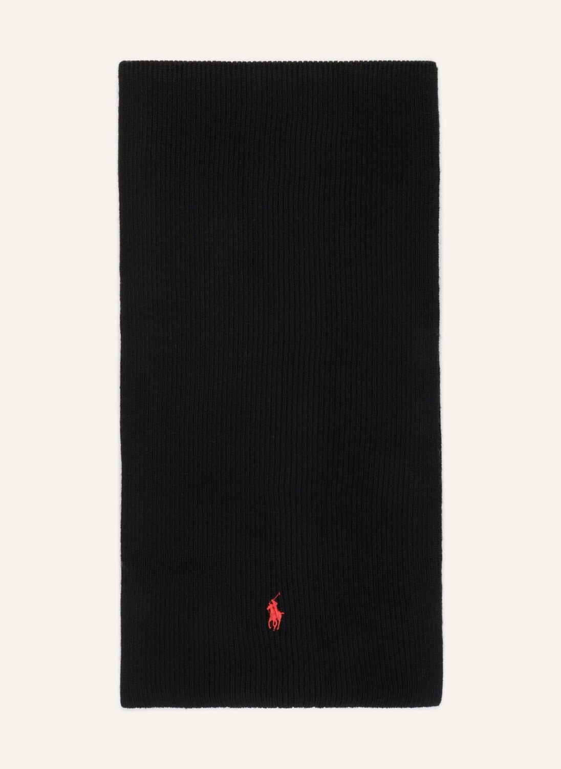 

Шарф из мериносовой шерсти Polo Ralph Lauren, черный
