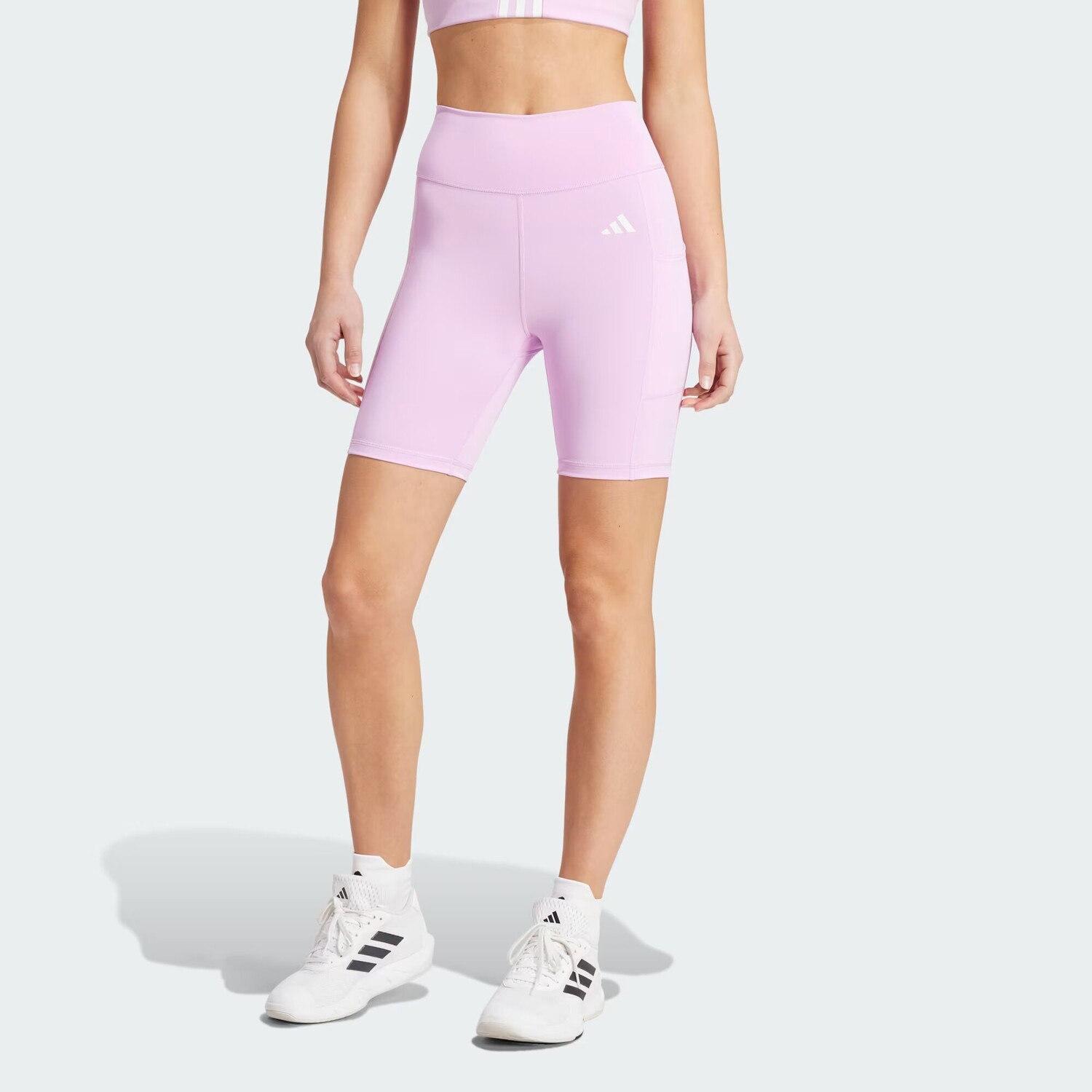 

Леггинсы Optime 7 дюймов Adidas, цвет Bliss Lilac