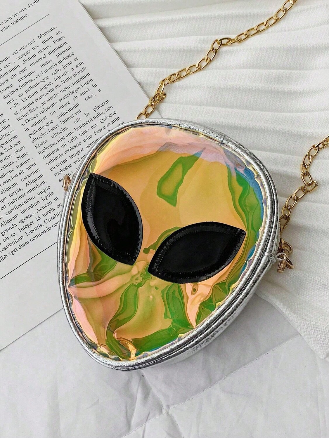 

Сумка с голографическим дизайном Alien Design, серебряный