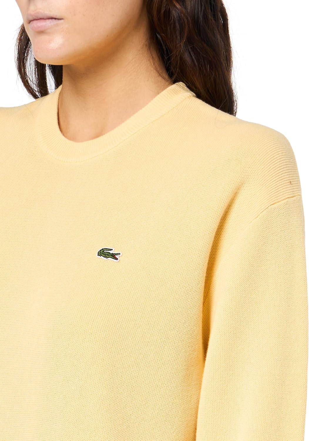 Свитер Lacoste женский Sesame Yellow — фото 3