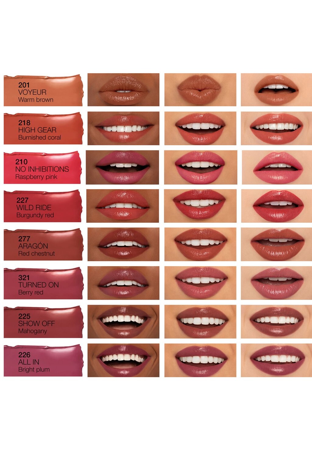 

Помада Afterglow Lipstick NARS, бордовая