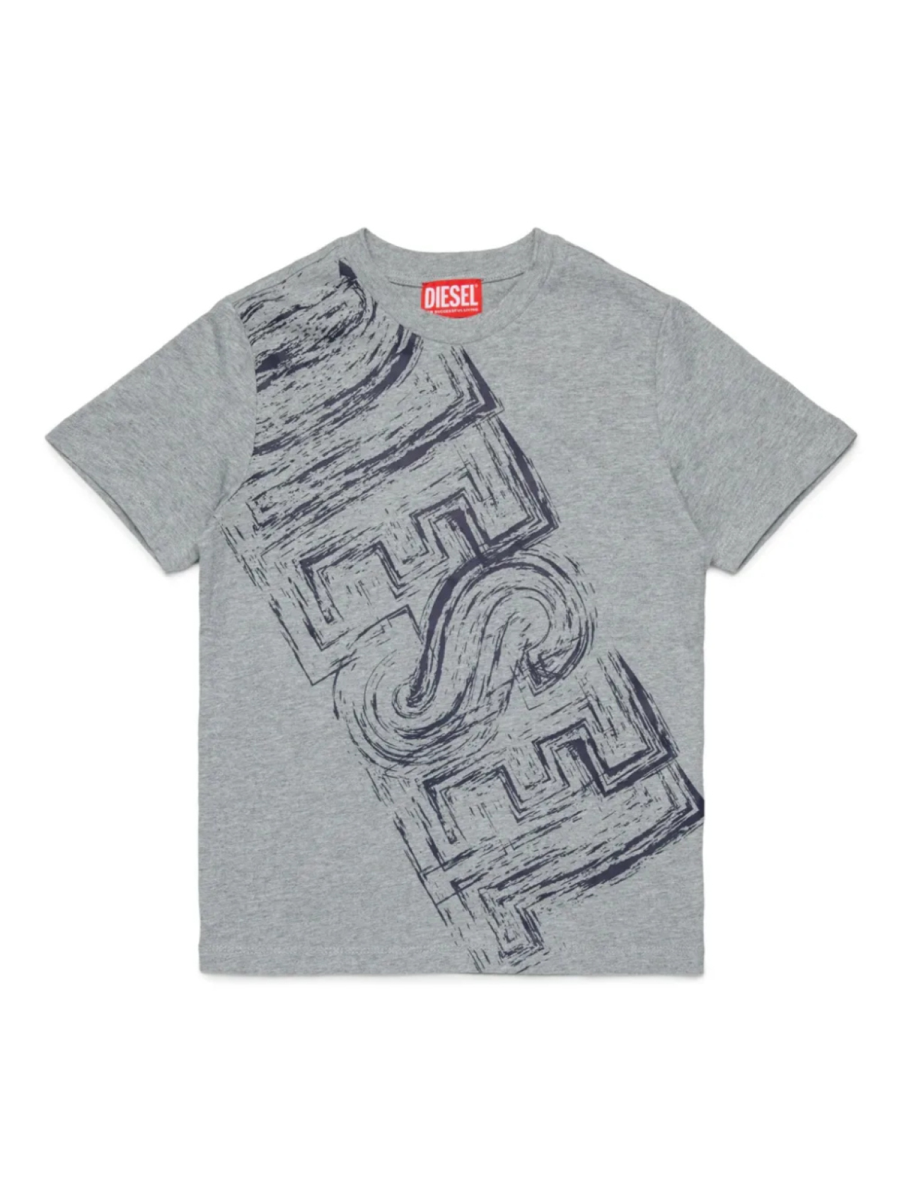 

Diesel Kids футболка с логотипом, серый