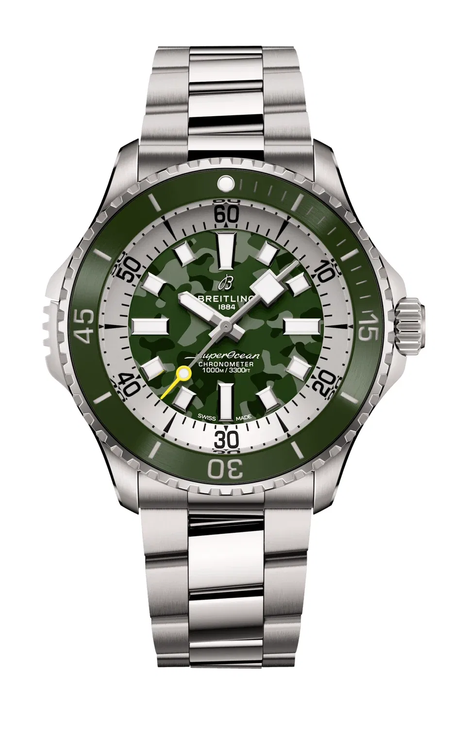 СУПЕРОКЕАН АВТОМАТИЧЕСКИЕ 46 СУПЕР ДАЙВЕР - E10379D31L1E1 BREITLING, серебряный