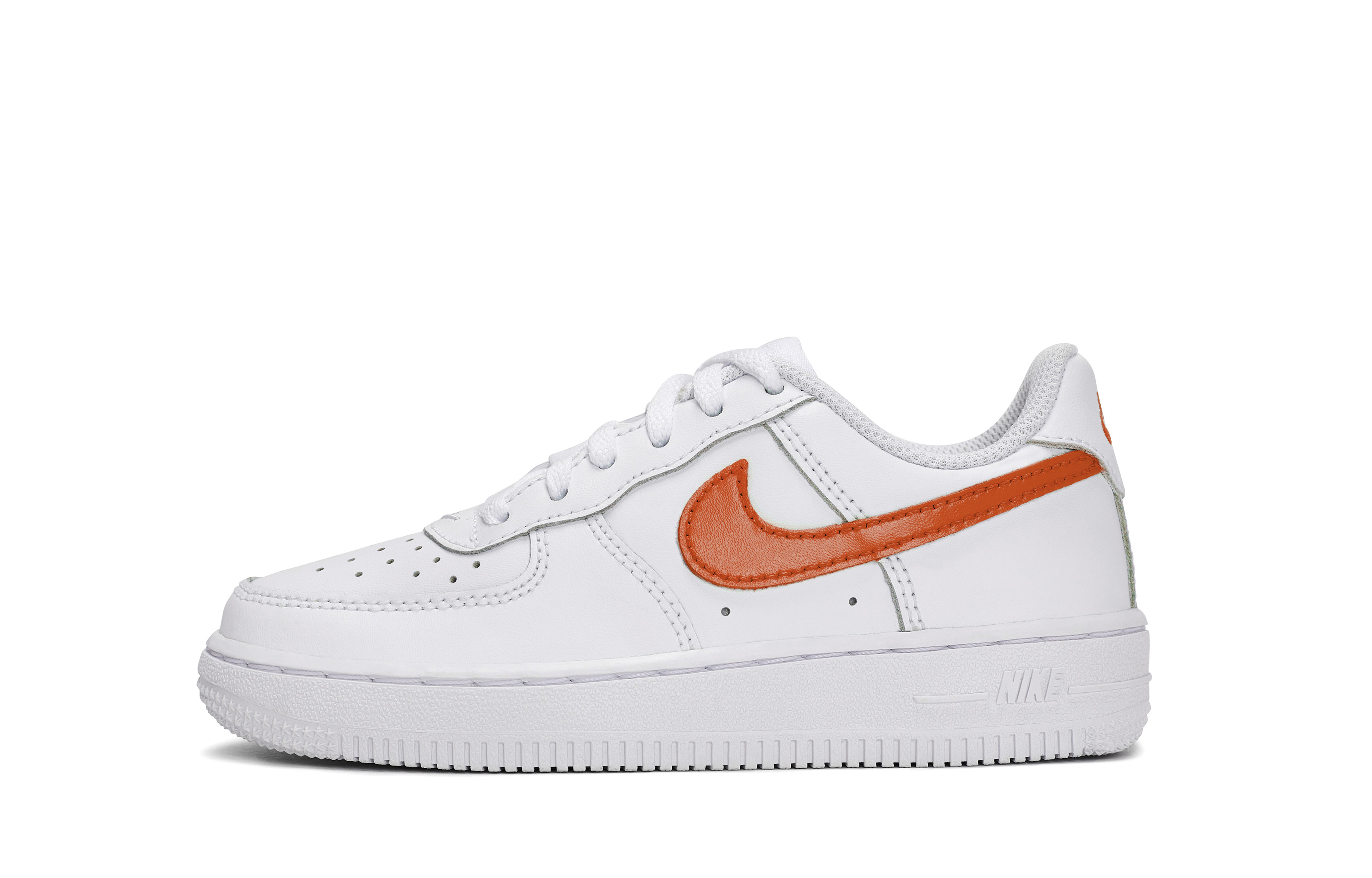 

Детские кроссовки для скейтбординга Air Force 1 для дошкольников Nike, белый/красный/оранжевый