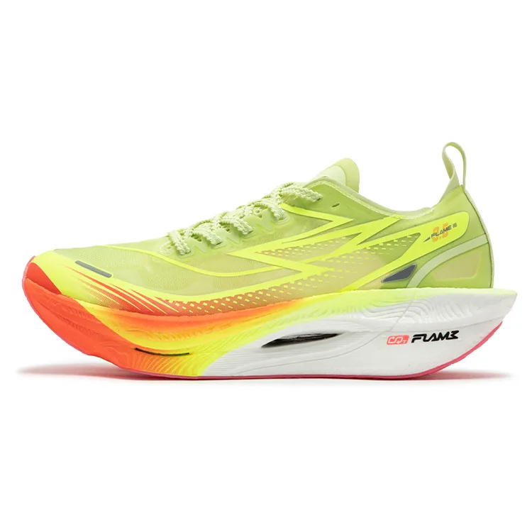 Flame 3.5 Slip Resistant, Abrasion Resistant, Breathable Low top Full Length Carbon Plate кроссовки для марафона 361°, зеленый красный mismatched — фото 3