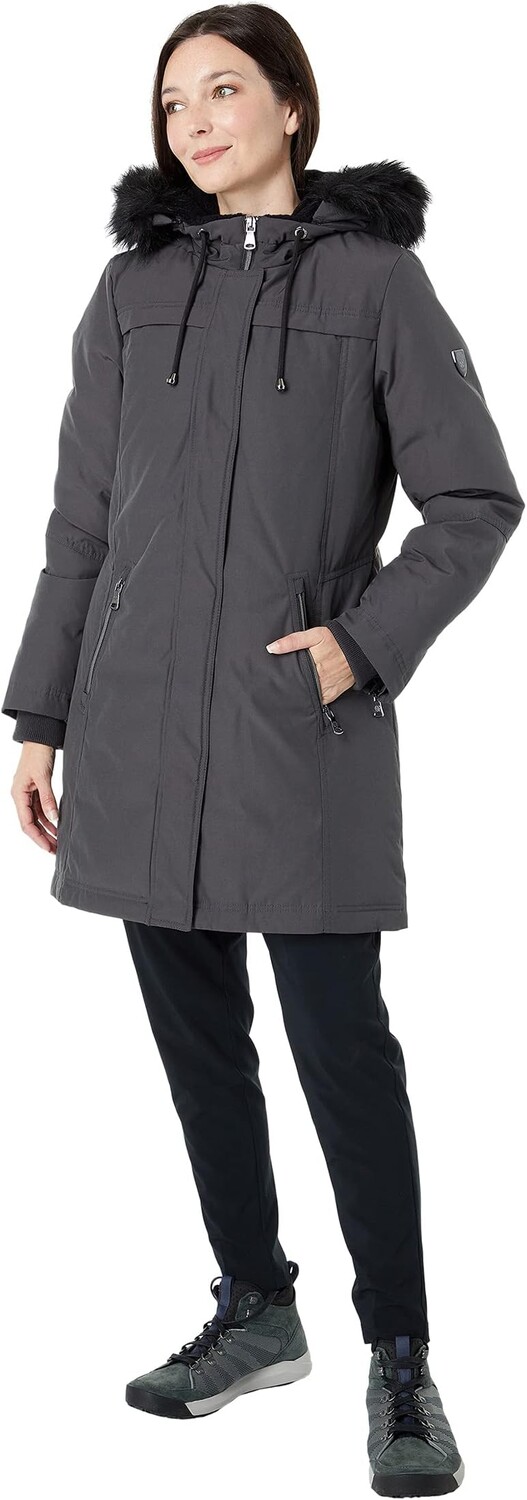 

Пальто Vince Camuto Heavyweight Down with Faux Fur Detail V20703X-NR, угольный