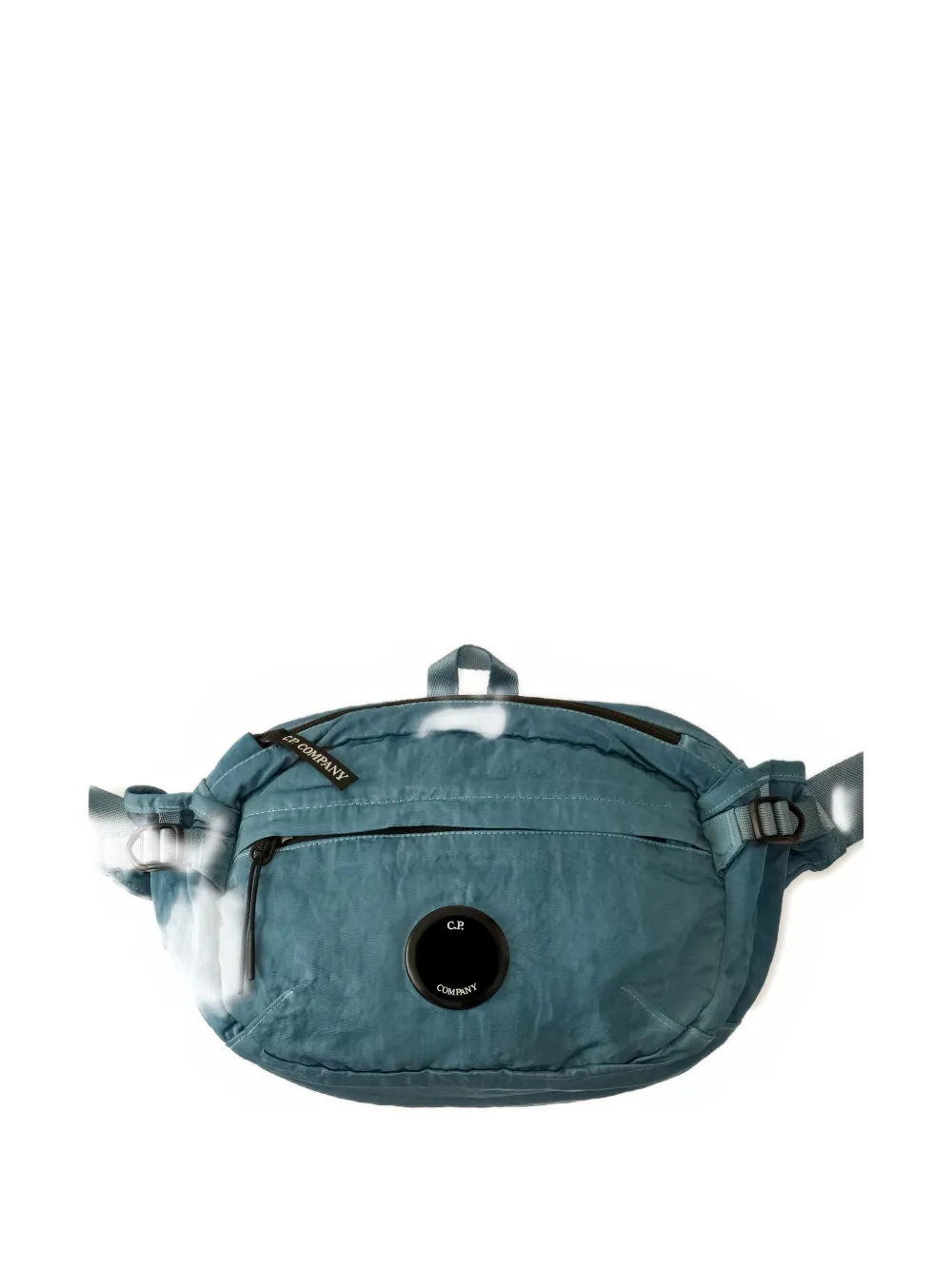 

Плечевая сумка с застежкой-молнией и нашивкой с логотипом C.P. Company Kids, синий
