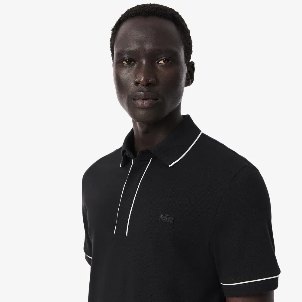 Футболка-поло Lacoste Smart Paris мужская, черный — фото 2