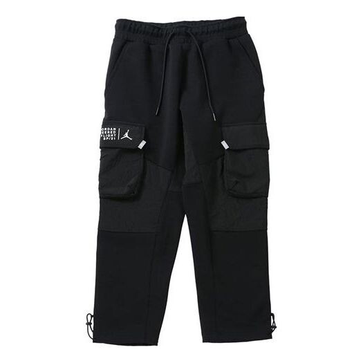 

Брюки 23 engineered mens knit sports casual pants black Air Jordan, черный