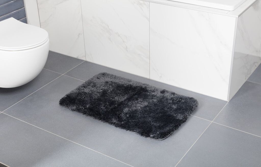 

Коврик для ванной BB LOFTY 80 x 50 см, темно-серый BB BÄDER BOUTIQE, черный
