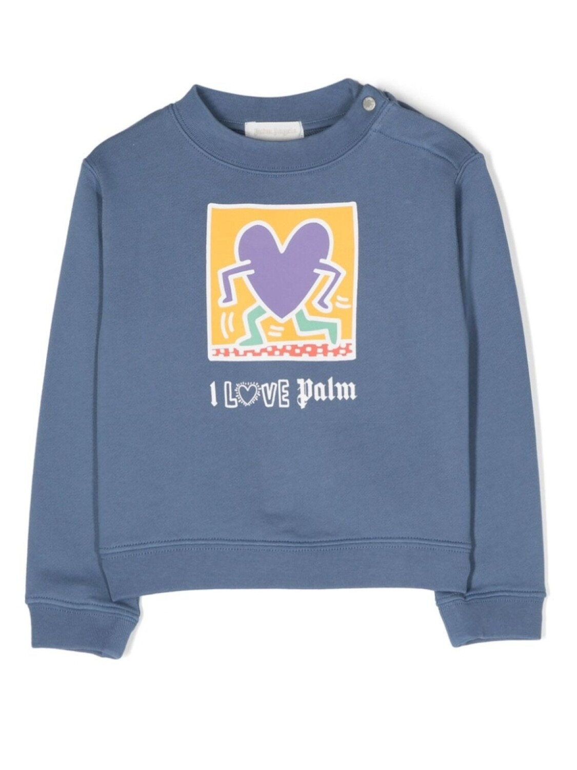 

Palm Angels Kids толстовка с принтом из коллаборации с Keith Haring, синий