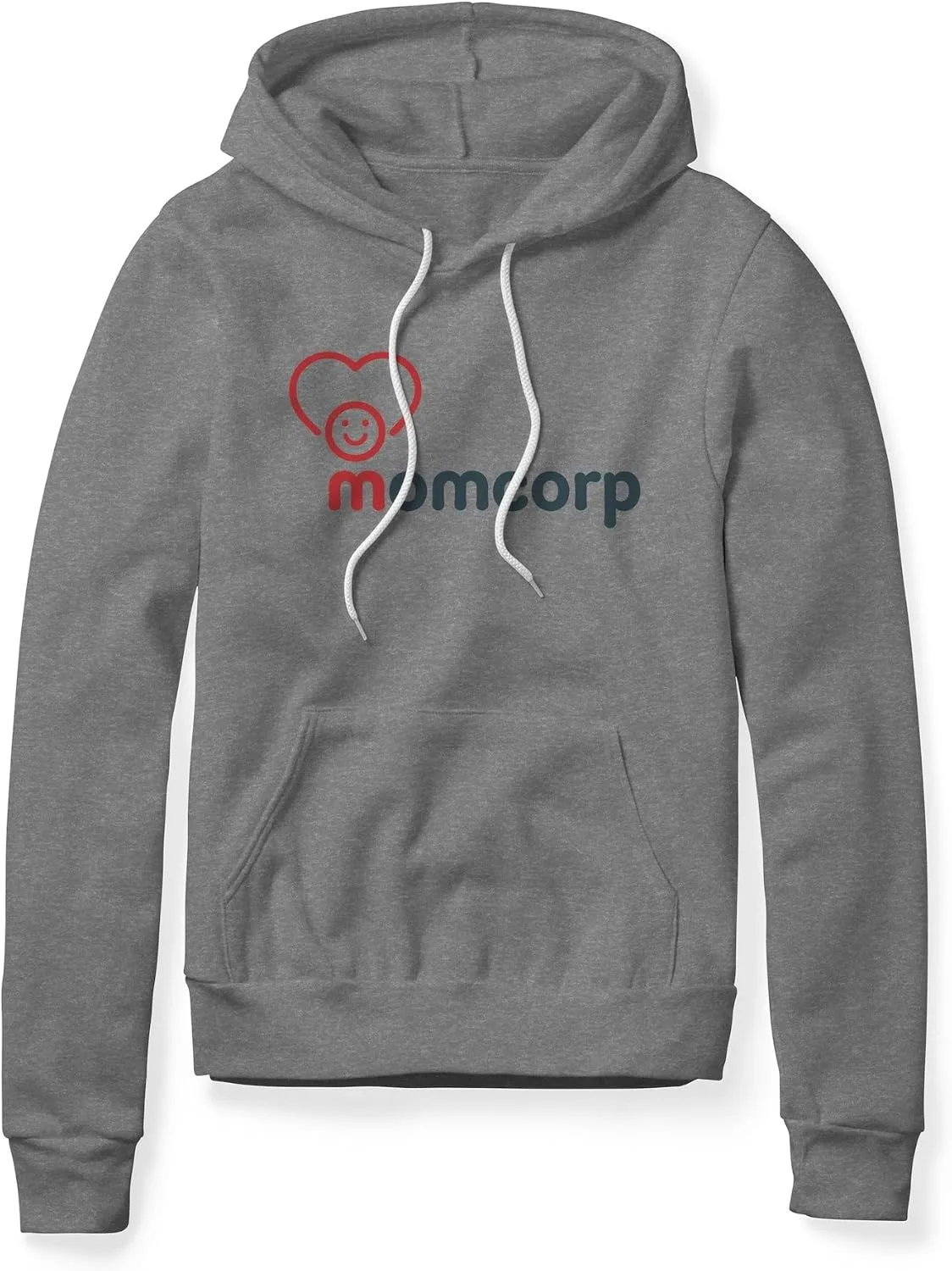 Толстовка с капюшоном MomCorp Logo, флис Generic, Heather Charcoal