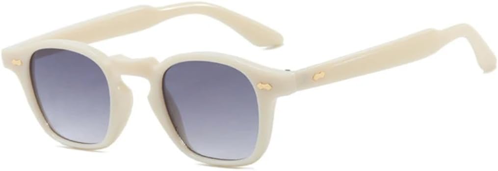 

Солнцезащитные очки с защитой UV400 | Линзы с мелкими заклепками, конфетного цвета | Для женщин и мужчин, для занятий спортом на открытом воздухе и вождения DSVIGF, Beige Gray