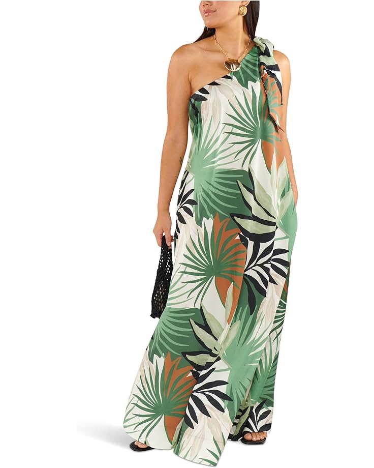 

Платье Show Me Your Mumu Jackie Maxi Dress, цвет Caribbean Palms Luxe Satin