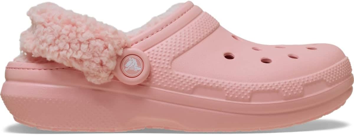 

Классические сабо Crocs унисекс для взрослых на флисовой подкладке, мягкие тапочки для женщин и мужчин, розовый