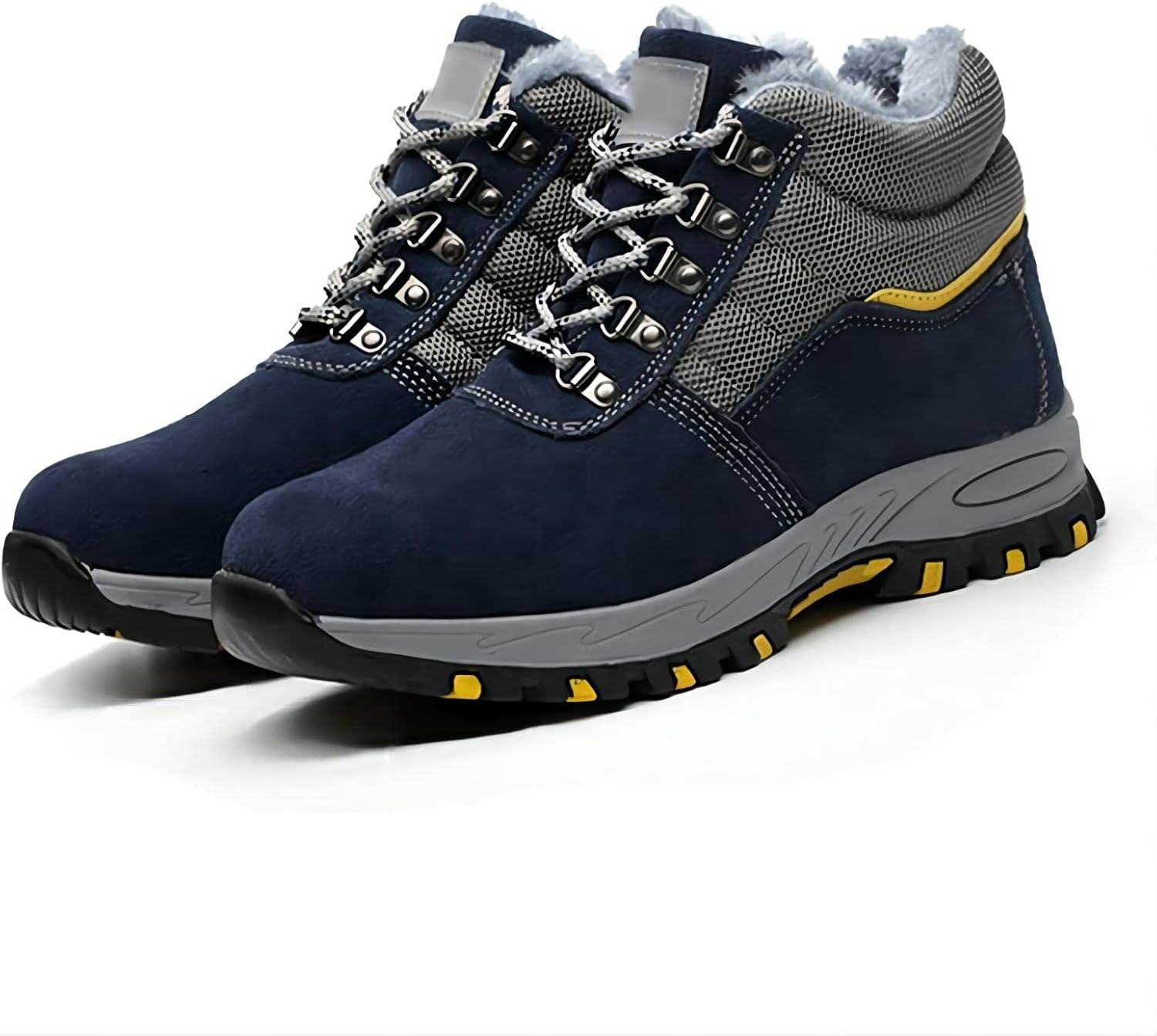 

Защитные ботинки для осени и зимы, мужская модель с легким стальным носком, удобная рабочая обувь для женщин, противоскользящие и проколоустойчивые, промышленная дышащая защита (черный, 43) Generic