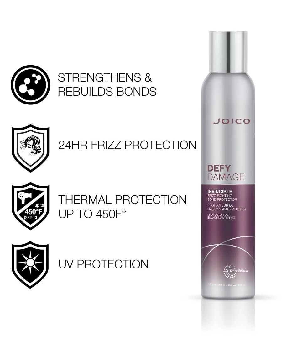 Joico Защитное средство для волос Defy Damage Invincible Frizz-Fighting Bond Protector, 5,5 унций — фото 3
