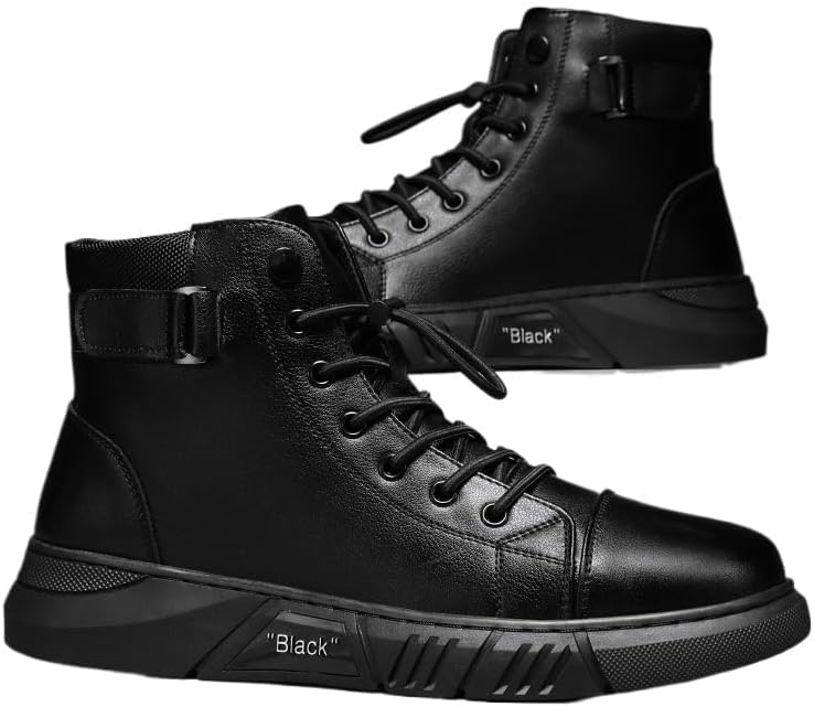 

Мужские повседневные и кожаные ботинки, деловые кроссовки. Мужские удобные кожаные туфли с подкладкой Hhhchpm, черный