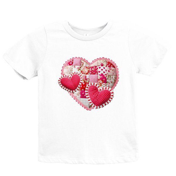 

Футболка с принтом в стиле пэчворк Hearts The Juniper Shop