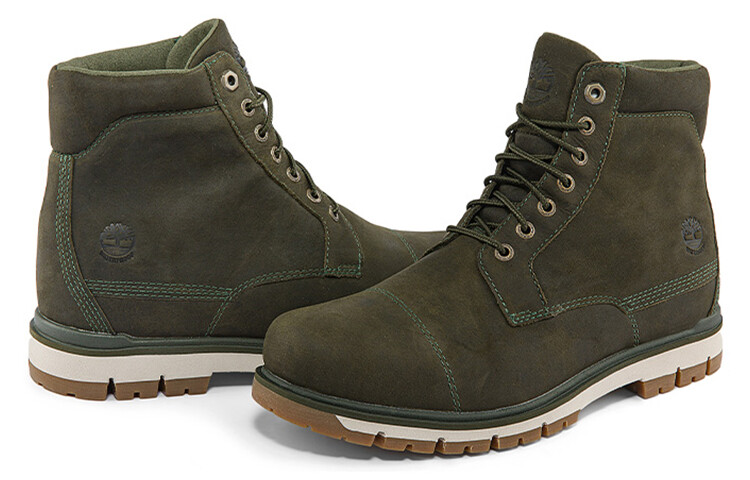 Мужские ботинки Timberland Radford высокие водонепроницаемые, темно-зеленый — фото 4