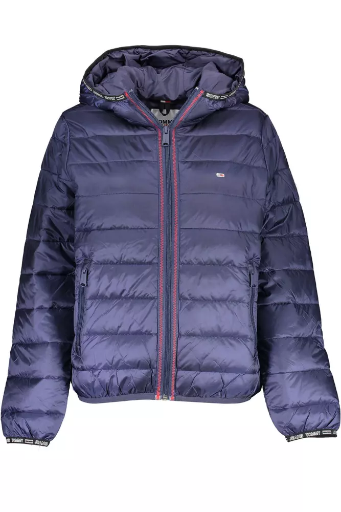 

Синяя женская куртка из полиамида Tommy Hilfiger