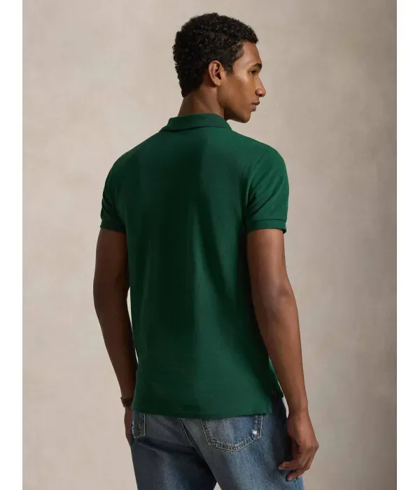 Полюс slim fit Polo Ralph Lauren, бутылочно-зеленый — фото 3