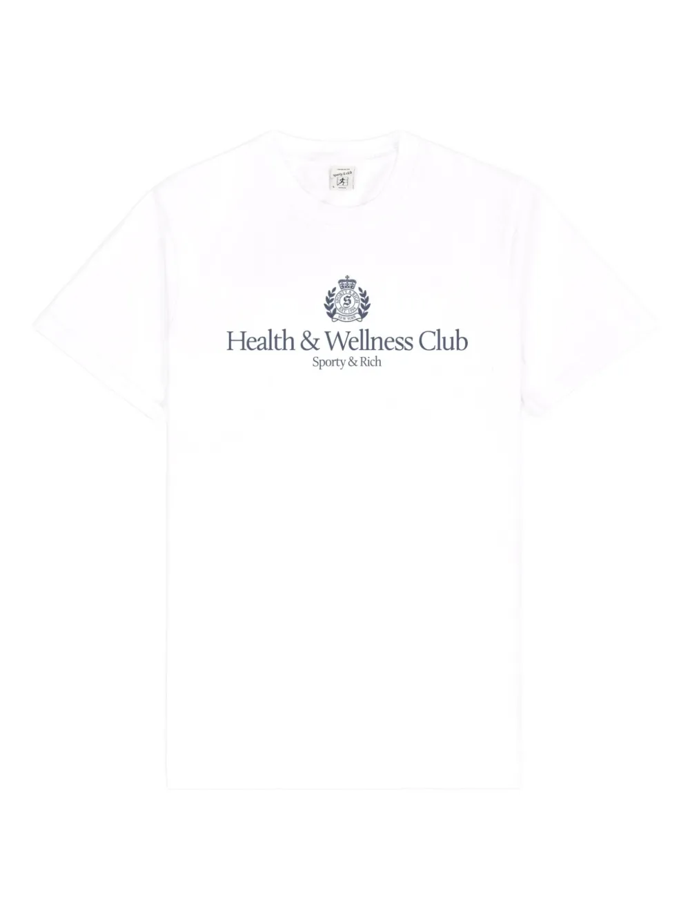 

Футболка H&W с декорированным логотипом Sporty & Rich, белый