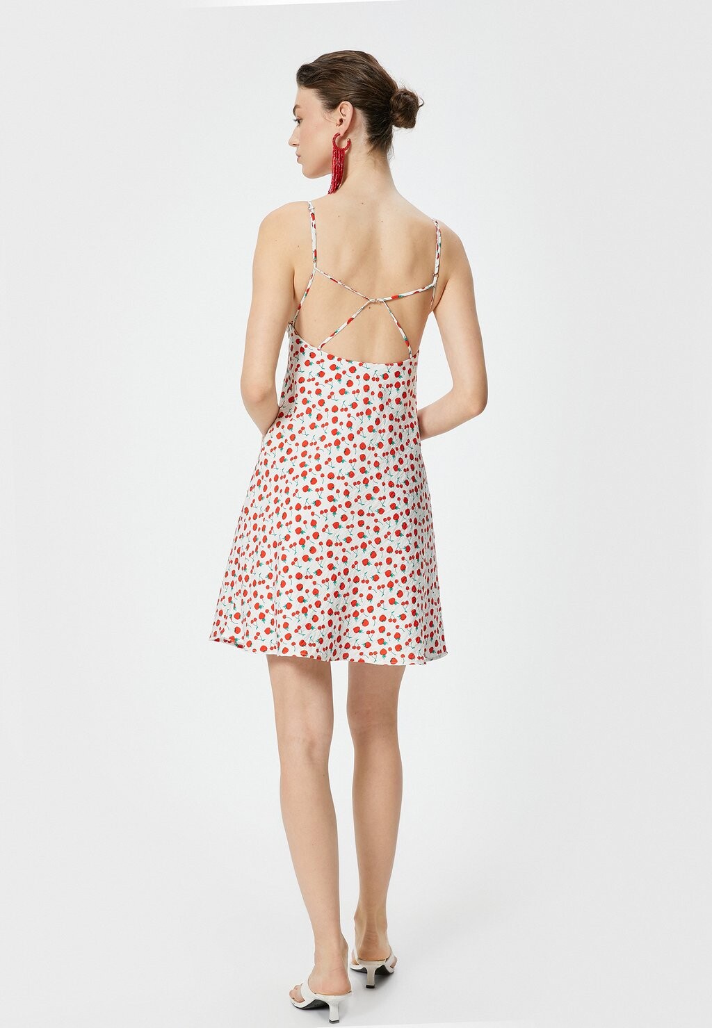 

Дневное платье CHERRY PRINTED Koton, красный