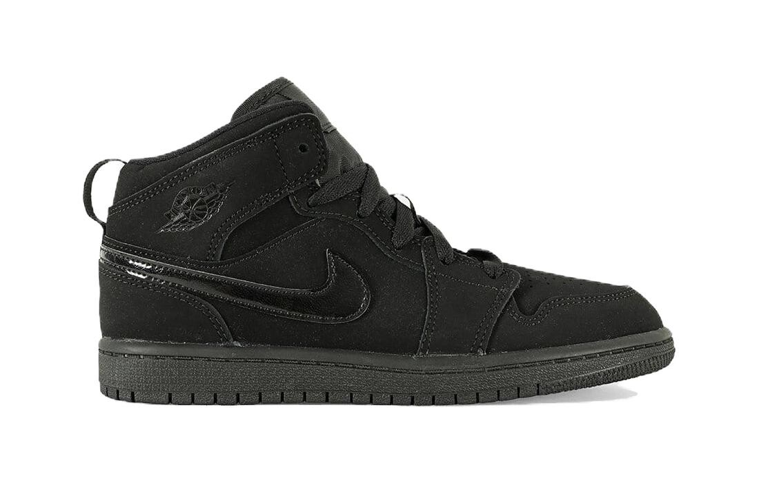 Баскетбольные кроссовки Air 1 Kids PS Mid-top Black Jordan — фото 2