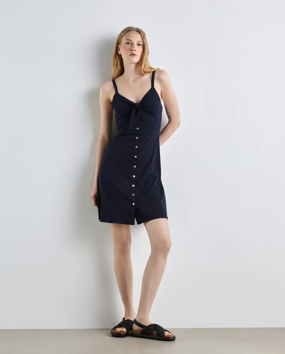 

Короткое платье на бретелях Easy Wear, темно-синий