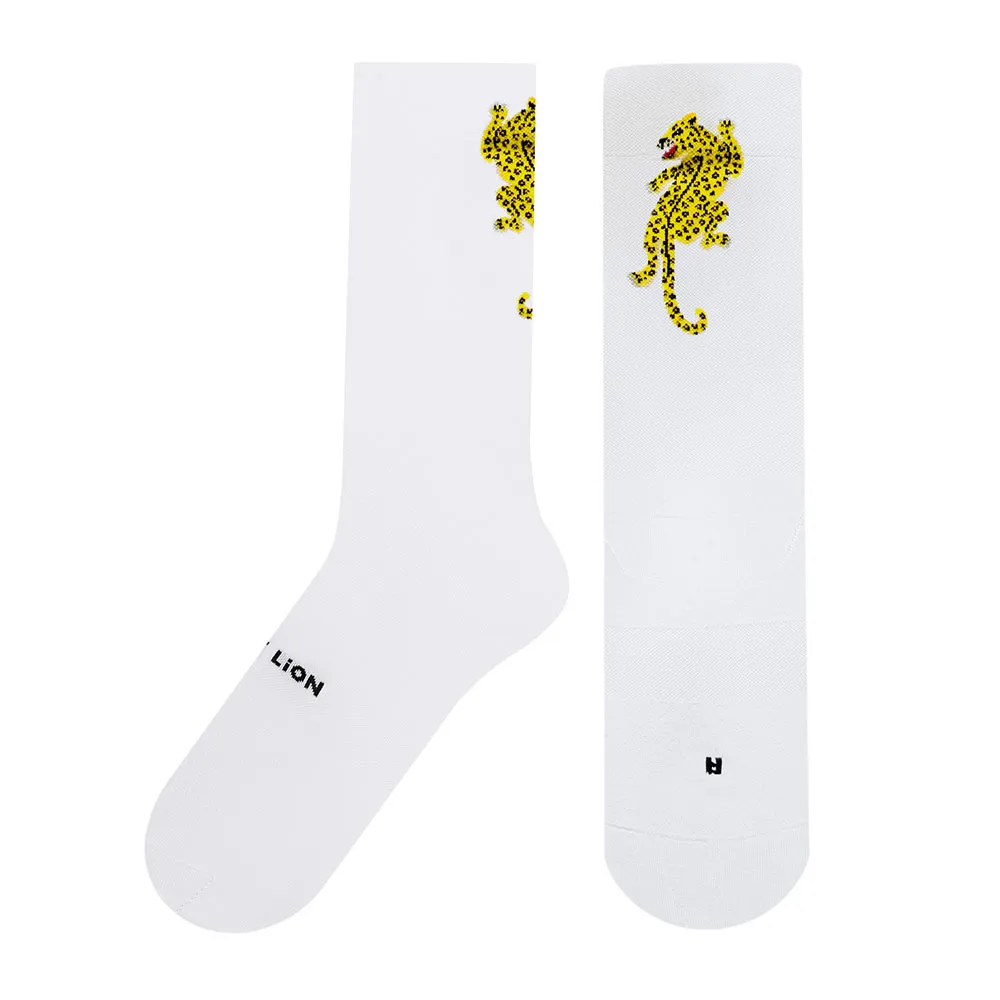 

Носки Jimmy Lion Performance Leopard crew, белый