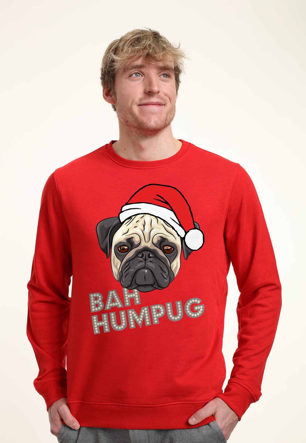 

Толстовка CHRISTMAS PUG Henry Tiger, красный