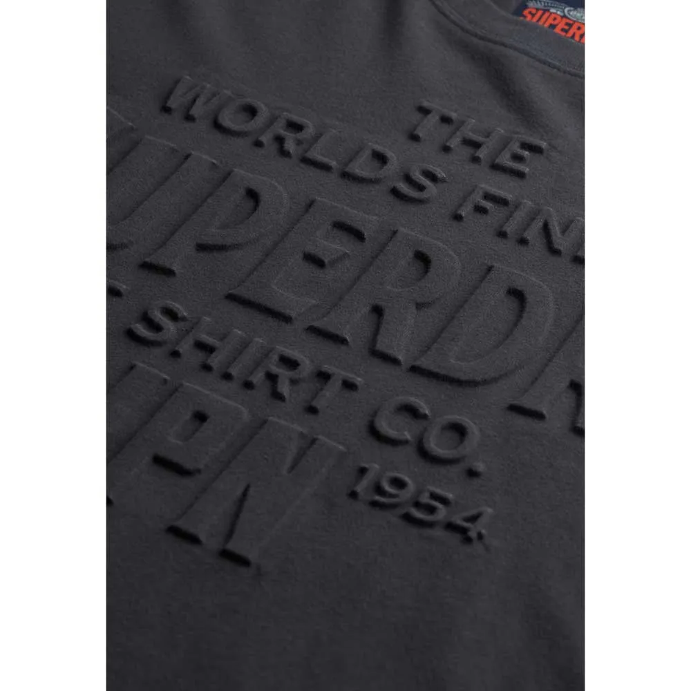 Футболка с коротким рукавом Superdry Workwear Embossed Relaxed, серый — фото 3