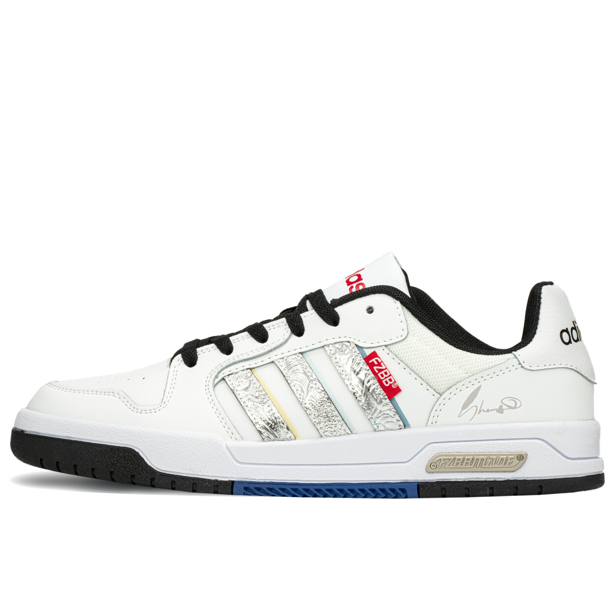 

Кроссовки adidas neo Entrap Skateboarding Shoes Men Low-top White/Silver, белый/серебряный