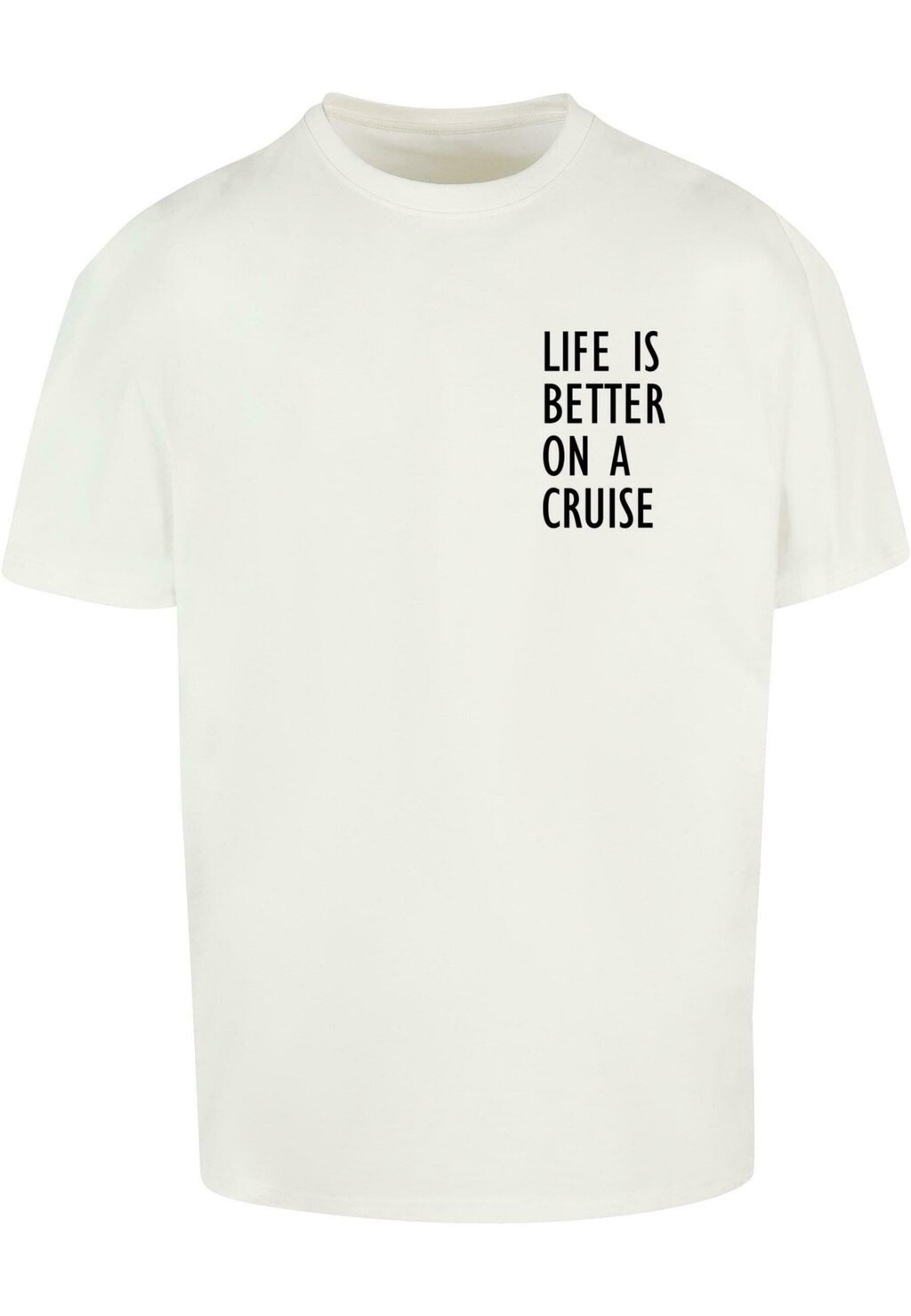 

Футболка с принтом LIFE IS BETTER HEAVY OVERSIZED Merchcode, цвет ready for dye