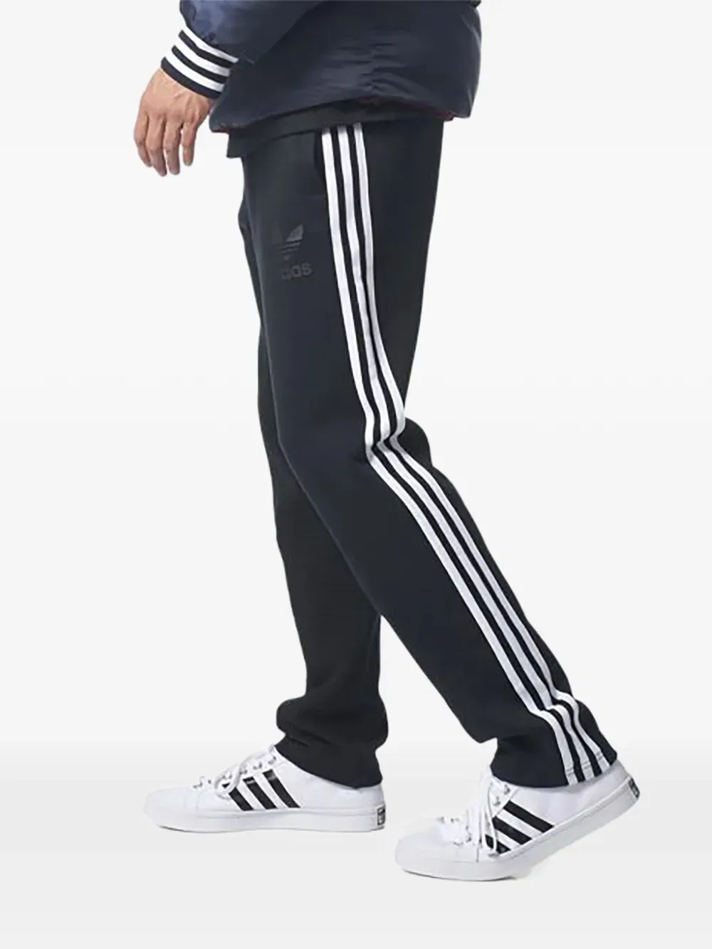 Оригинальные флисовые спортивные штаны Adidas, черный — фото 2