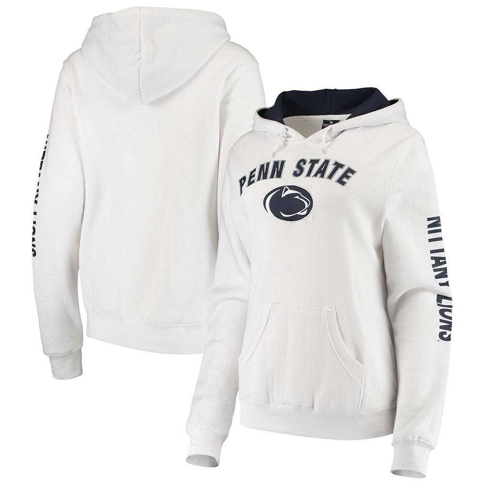 

Женский пуловер с капюшоном Colosseum белого цвета Penn State Nittany Lions Loud and Proud, цвет Pst White