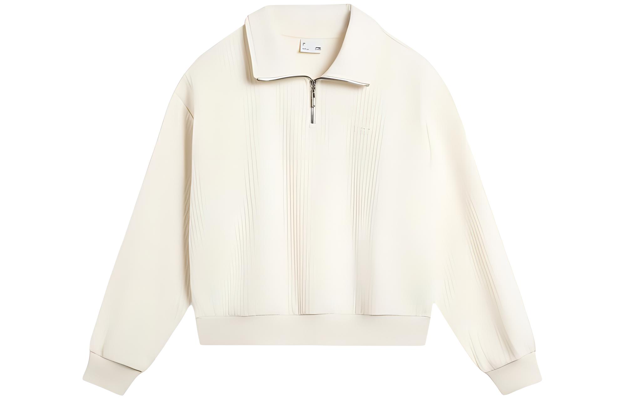 

Женская толстовка LiNing Sports Life Collection цвета экрю, Ecru