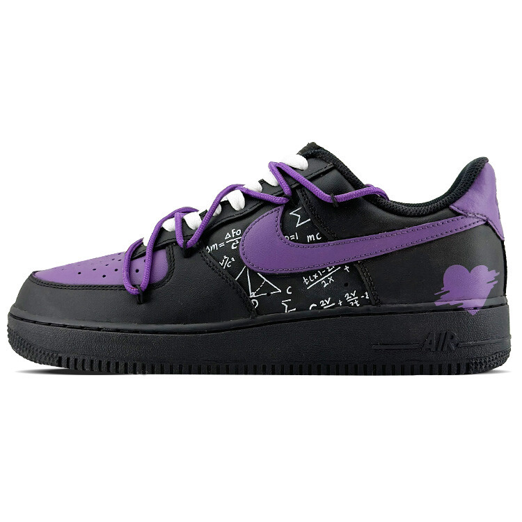 

Кроссовки Nike Air Force 1 Skateboarding Shoes Unisex Low-top Purple, черный