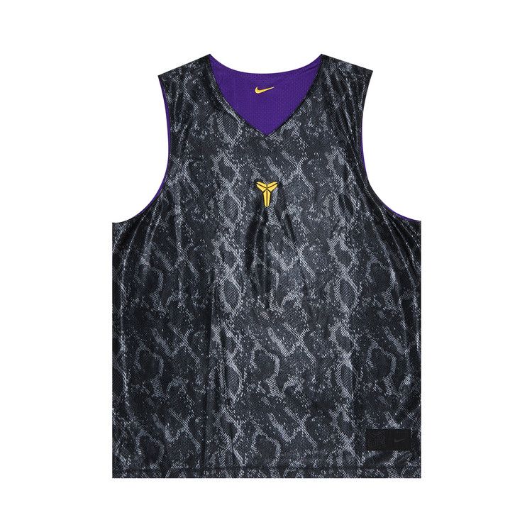 Джерси Nike Kobe Dri-FIT Standard Issue Reversible Basketball Jersey, Black/Field Purple/Amarillo — фото 4