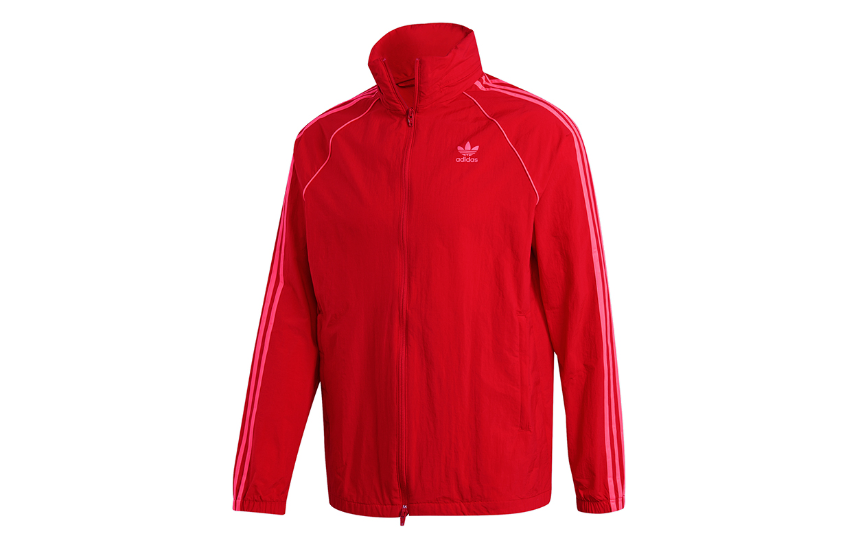 Adidas Originals Куртка SST мужская светло-алая, Light Scarlet — фото 2