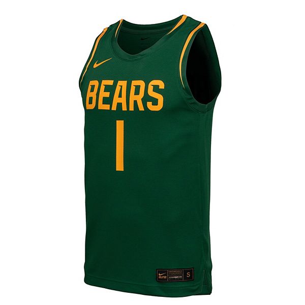Мужская зеленая баскетбольная майка Baylor Bears Nike — фото 3