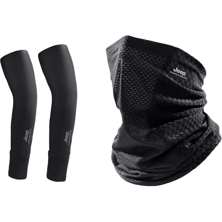 

Маска для защиты от солнца из полиамида Unisex Jeep, черный set