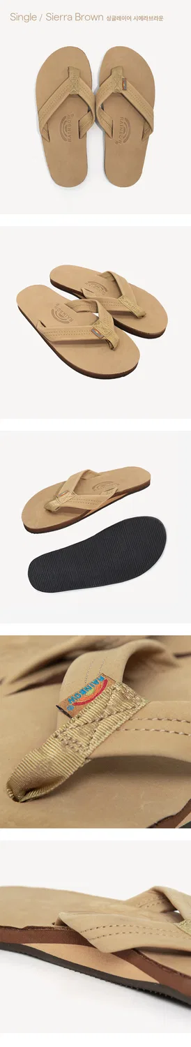 Мужские вьетнамки Single Layer Sierra Brown от Rainbow Sandals — фото 4